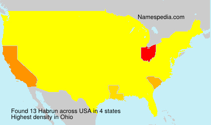 Surname Habrun in USA Surname Habrun in USA