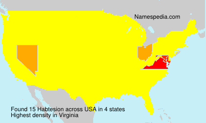 Surname Habtesion in USA