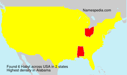 Surname Habyl in USA Surname Habyl in USA