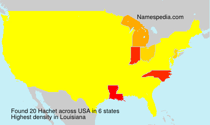 Surname Hachet in USA Surname Hachet in USA