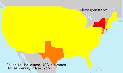 Surname Haci in USA Surname Haci in USA
