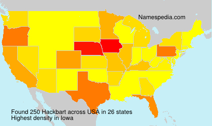 Surname Hackbart in USA Surname Hackbart in USA