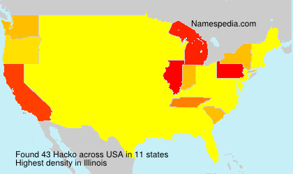 Surname Hacko in USA Surname Hacko in USA
