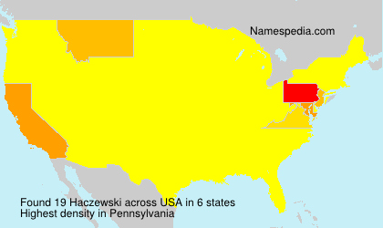 Surname Haczewski in USA Surname Haczewski in USA