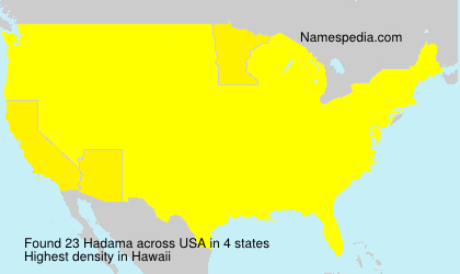 Surname Hadama in USA Surname Hadama in USA