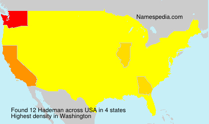 Surname Hademan in USA Surname Hademan in USA