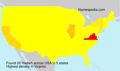 Surname Hadieh in USA Surname Hadieh in USA