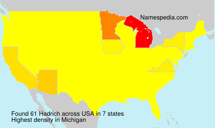 Surname Hadrich in USA Surname Hadrich in USA