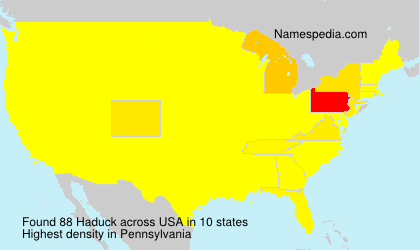 Surname Haduck in USA Surname Haduck in USA