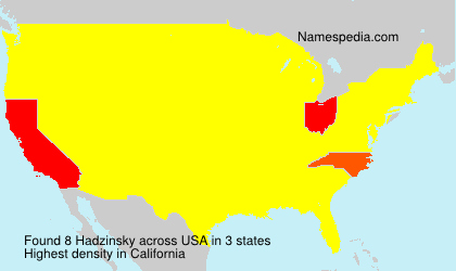 Surname Hadzinsky in USA Surname Hadzinsky in USA