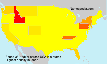 Surname Hadzor in USA Surname Hadzor in USA
