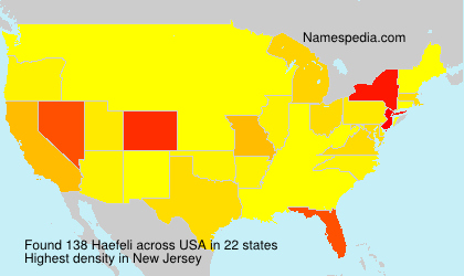 Surname Haefeli in USA Surname Haefeli in USA