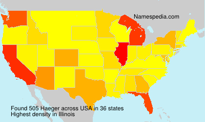Surname Haeger in USA Surname Haeger in USA
