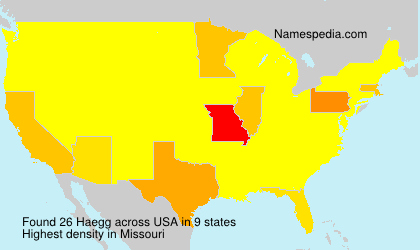 Surname Haegg in USA Surname Haegg in USA