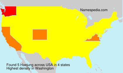 Surname Haejung in USA Surname Haejung in USA