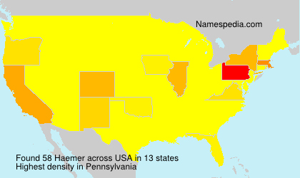Surname Haemer in USA Surname Haemer in USA