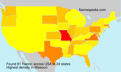 Surname Haerer in USA Surname Haerer in USA