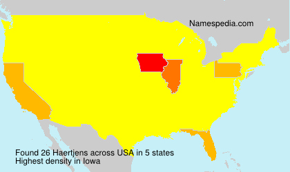 Surname Haertjens in USA Surname Haertjens in USA