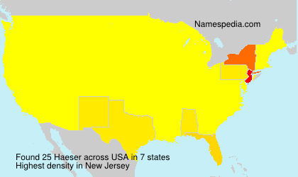 Surname Haeser in USA Surname Haeser in USA