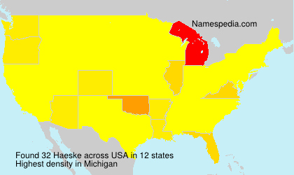 Surname Haeske in USA Surname Haeske in USA