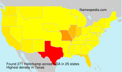 Surname Haferkamp in USA Surname Haferkamp in USA