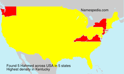 Surname Hahmed in USA Surname Hahmed in USA