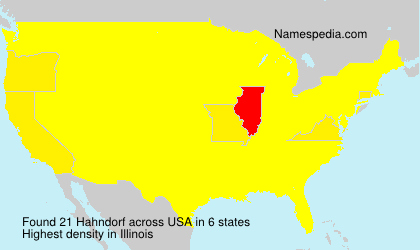 Surname Hahndorf in USA Surname Hahndorf in USA