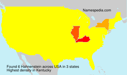 Surname Hahnenstein in USA Surname Hahnenstein in USA