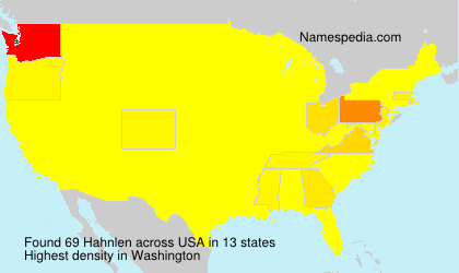 Surname Hahnlen in USA Surname Hahnlen in USA