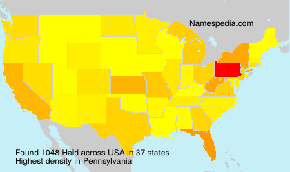 Surname Haid in USA Surname Haid in USA