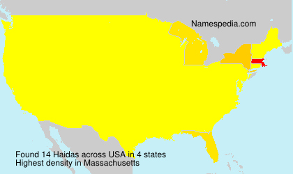 Surname Haidas in USA