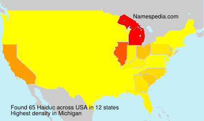 Surname Haiduc in USA Surname Haiduc in USA