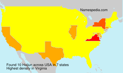Surname Haijun in USA Surname Haijun in USA