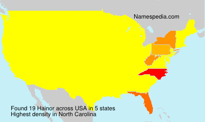 Surname Hainor in USA Surname Hainor in USA
