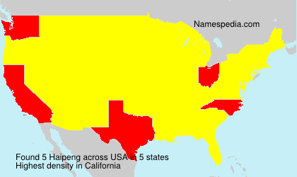 Surname Haipeng in USA Surname Haipeng in USA