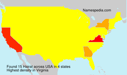 Surname Hairat in USA Surname Hairat in USA