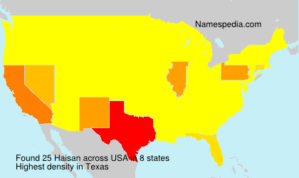 Surname Haisan in USA