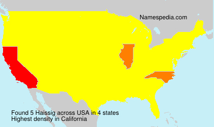 Surname Haissig in USA Surname Haissig in USA