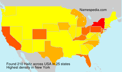 Surname Haitz in USA Surname Haitz in USA