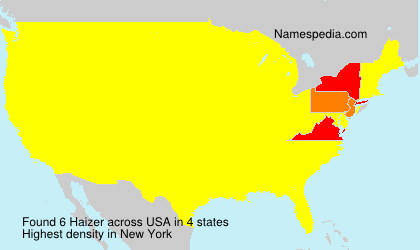 Surname Haizer in USA Surname Haizer in USA
