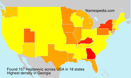 Surname Hajdarevic in USA Surname Hajdarevic in USA