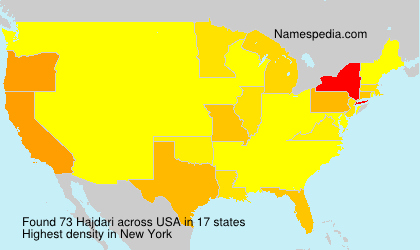Surname Hajdari in USA Surname Hajdari in USA