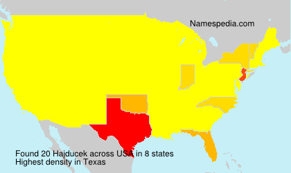 Surname Hajducek in USA Surname Hajducek in USA