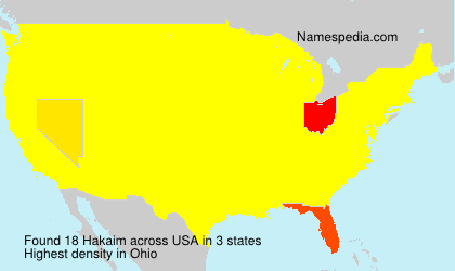 Surname Hakaim in USA Surname Hakaim in USA