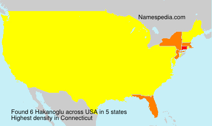Surname Hakanoglu in USA Surname Hakanoglu in USA