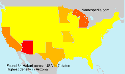 Surname Hakari in USA Surname Hakari in USA