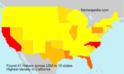 Surname Hakem in USA Surname Hakem in USA