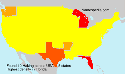 Surname Haking in USA Surname Haking in USA