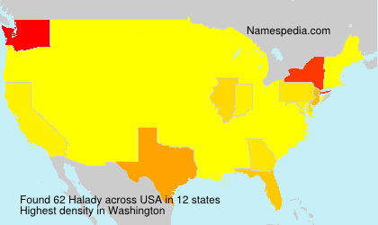 Surname Halady in USA Surname Halady in USA