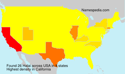 Surname Halai in USA Surname Halai in USA